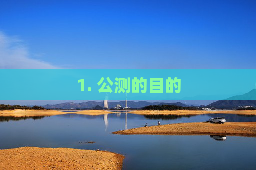 1. 公测的目的