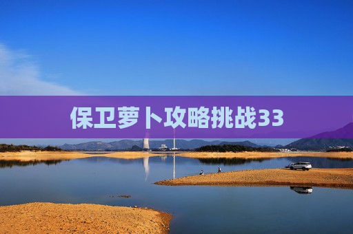 保卫萝卜攻略挑战33 保卫萝卜攻略挑战33