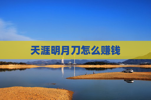 天涯明月刀怎么赚钱 天涯明月刀怎么赚钱