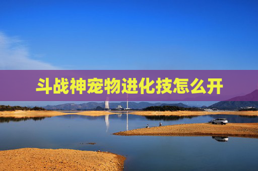 斗战神宠物进化技怎么开 斗战神宠物进化技怎么开