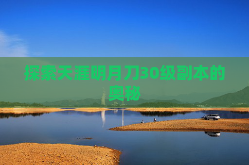 探索天涯明月刀30级副本的奥秘
