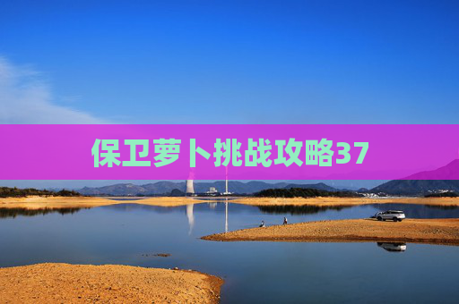 保卫萝卜挑战攻略37 保卫萝卜挑战攻略37