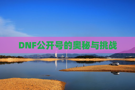 DNF公开号的奥秘与挑战 DNF公开号的奥秘与挑战