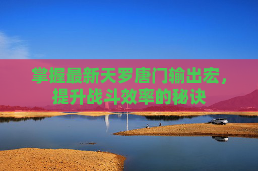 掌握最新天罗唐门输出宏,提升战斗效率的秘诀 掌握最新天罗唐门输出宏,提升战斗效率的秘诀