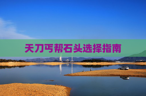 天刀丐帮石头选择指南