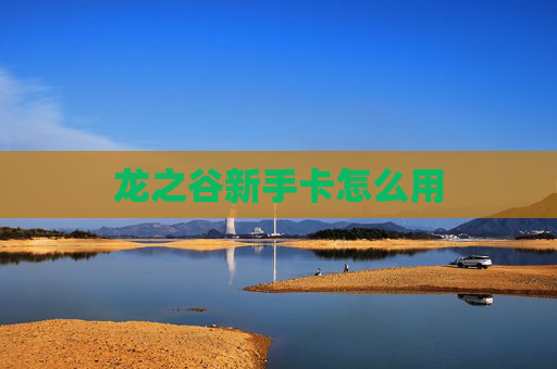 龙之谷新手卡怎么用 龙之谷新手卡怎么用