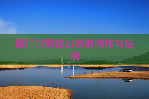 唐门惊羽输出宏的制作与应用 唐门惊羽输出宏的制作与应用