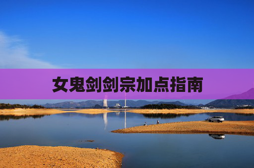 女鬼剑剑宗加点指南 女鬼剑剑宗加点指南